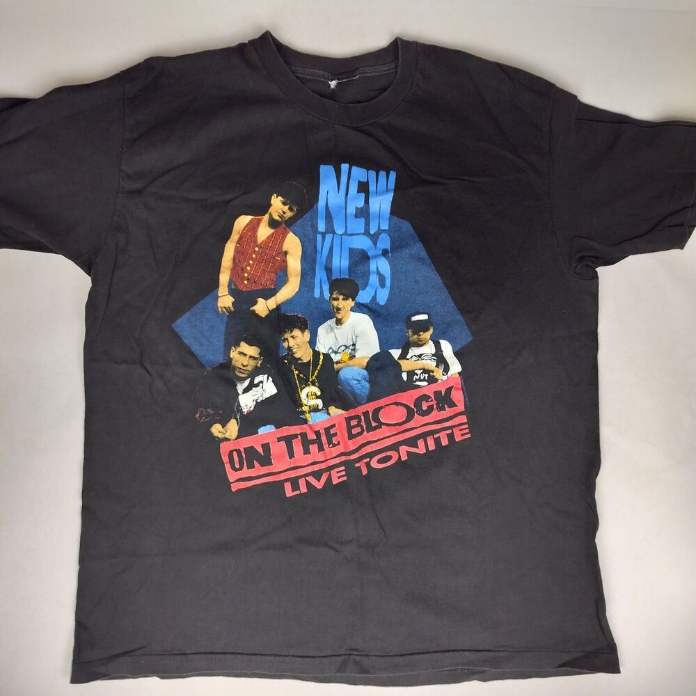 New Kids on the Block T-Shirt 1990 Magic Summer Tour Concert Tee Vintage Large